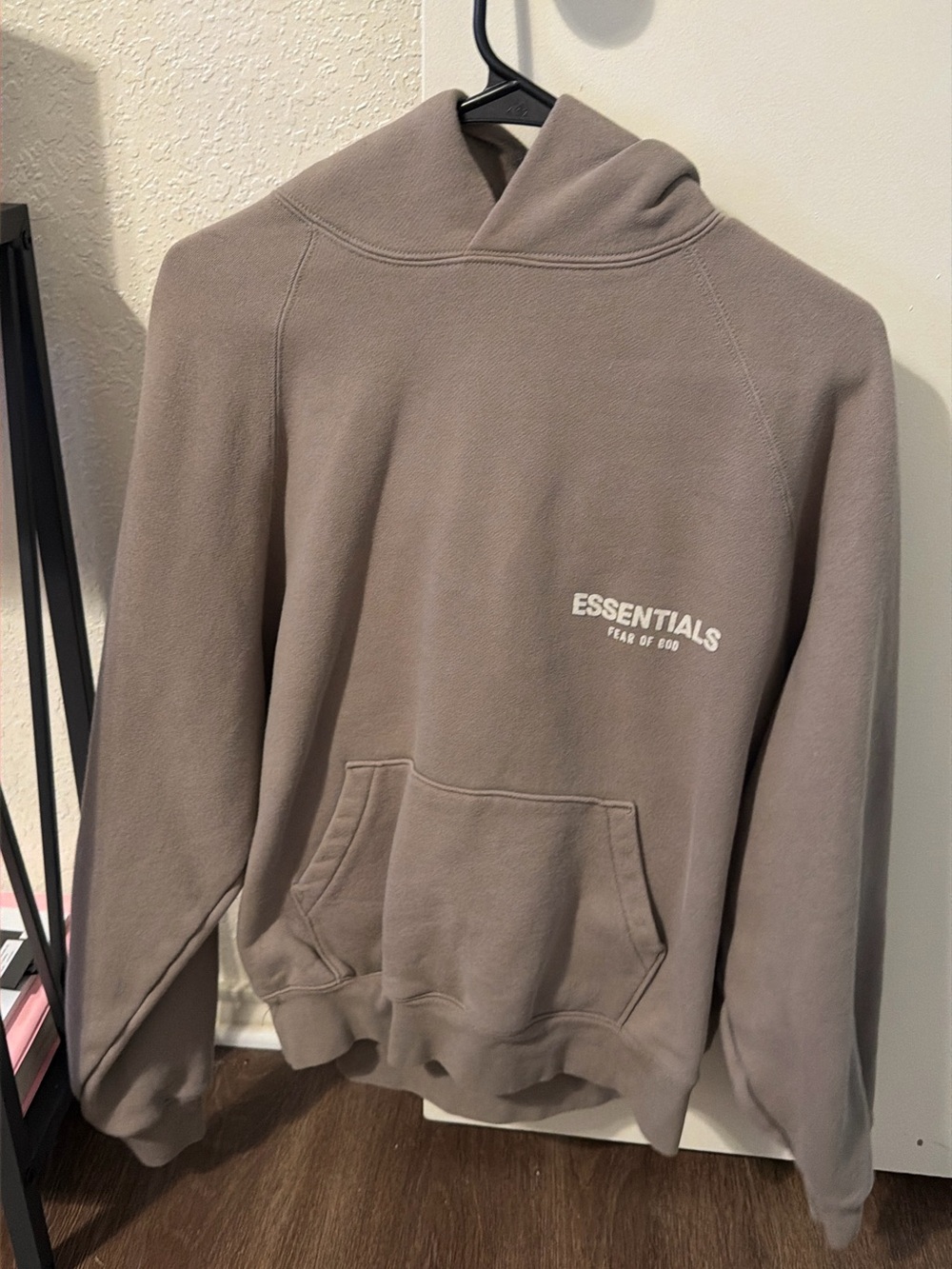 Fear of God ESSENTIALS Pullover Hoodie in Taupe Brown